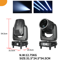 Projecteur à tête mobile Redsun 380W avec contrôle RGB DMX512 IP33 pour clubs, discothèques et fêtes