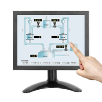 Panel IPS de 8 pulgadas, Monitor LCD Industrial, entrada AV HD VGA, pantalla táctil, monitoreo de seguridad, pantalla de vídeo, potencia portátil DC12V