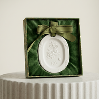 Diffuseur floral en céramique personnalisé pour cadeaux de mariage, pendentif désodorisant en pierre de gypse pour voiture, armoire ou maison