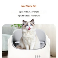 Bac à litière intelligent pour chat, nettoyage automatique, toilette électrique pour animaux de compagnie, grande capacité, design fermé en ABS pour chats d'intérieur