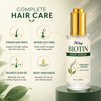 Serum Rambut Biotin Label Pribadi OEM Grosir Dengan Kafein Keratin Minyak Argan Memperkuat Menutrisi Mengurangi Kerusakan Rambut