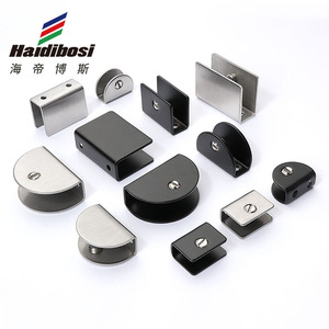 Haidibosi Stainless Steel Glass Clamp <b>Bracket</b> For Cabinet Shelves Durable Support Fixing Hardware Accessory - Product Image 1