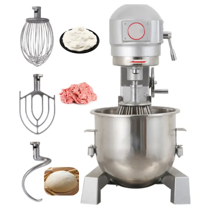 20L capacity whisk set egg beater for blending noodle making machine with flour mixing rice flour mixing machine