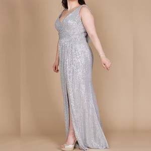 Robes de soirée élégantes personnalisées Robe longue formelle à sequins Robes longues pour femmes à sequins extensibles grande taille - Product Image 6