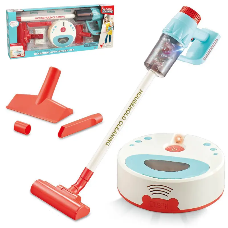 Hot Sale New Indoor Pretend Play Cleaning Toy Vacuum Mini Simulated Electric Vacuum Cleaner Toys