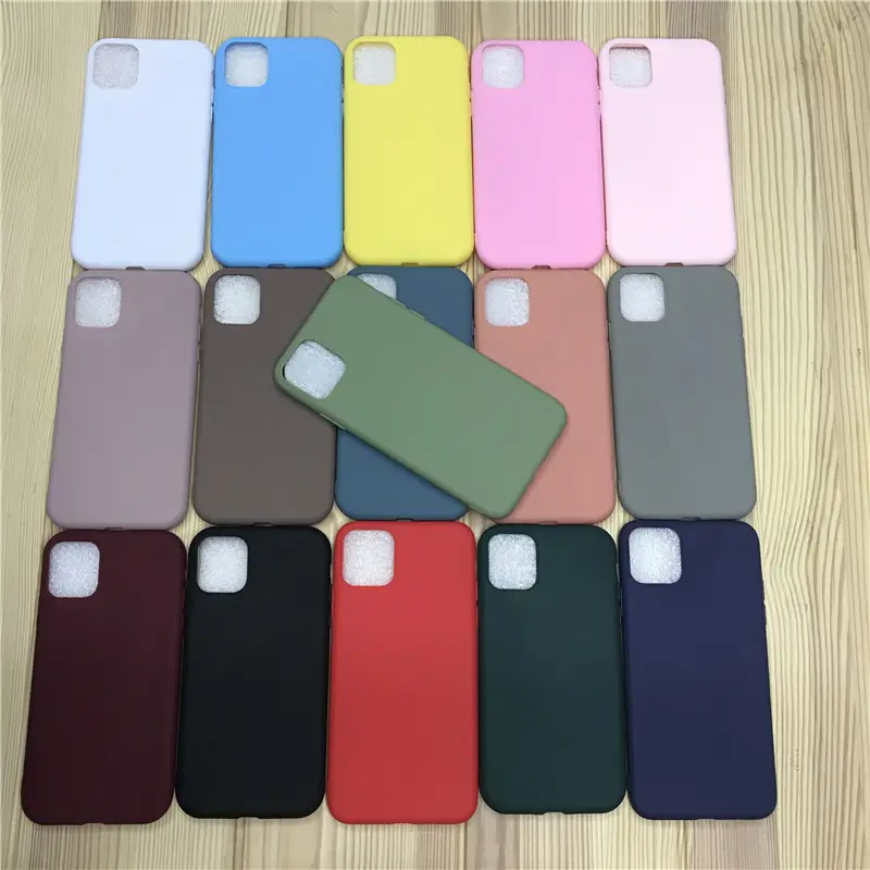 Hot Selling Case Voor Iphone 11 Pro Max Snoep Matt Cover Case Voor Iphone11 Soft Touch Tpu Pouch Phone Case