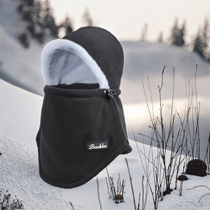 Masque de cyclisme d'hiver en gros avec cache-cou - Cache-cou chaud pour temps froid - Équipement d'hiver unisexe 100 % polyester - Product Image 3