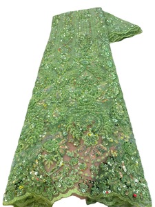 Sang trọng vải tuyn ren váy cưới Vải Thêu Ren LƯỚI HẠT ren SS 3447 - Product Image 4