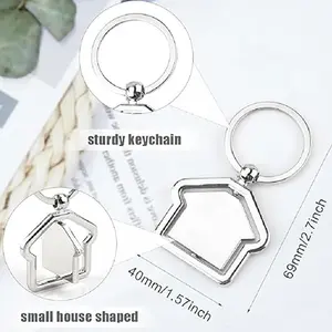 พวงกุญแจสลักชื่อ<span class=keywords><strong>ฟรี</strong></span> สลักโลโก้และคิวอาร์โค้ด ของขวัญวันครบรอบส่วนตัว พวงกุญแจสำหรับ<span class=keywords><strong>ภรรยา</strong></span> ของขวัญ พวงกุญแจสำหรับใส่กุญแจบ้าน - Product Image 3