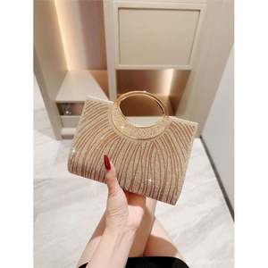 Женская вечерняя сумочка, блестящий клатч с верхней ручкой для вечеринок, выпускных и свадеб 2025 - Product Image 4