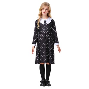 Costume d'Halloween pour enfants, robe longue noire, robe de scène pour filles - Product Image 1