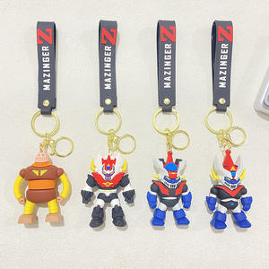 Cross Border Demon God Mecha Warrior Universal Hero Robot Gundam llavero de coche colgante Lron Armor bolsa de silicona accesorio cadena - Product Image 3