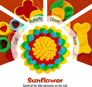Pet <b>Snuffle</b> <b>Mat</b> for Dogs Treats Feeding for Small Dogs Non-Slip Interactive Pet Puzzle Toys Encourages Natural Foraging Skill - Product Image 5