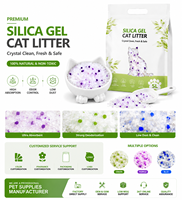 Meilleure litière pour chat biodégradable et écologique en gel de silice, contrôle puissant des odeurs, sans poussière, hautement absorbante, séchage rapide, OEM
