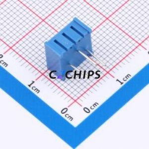 ตัวต้านทาน/โพเทนชิโอมิเตอร์แบบปรับได้สำหรับ3386P-204-LF ผ่านชิ้นส่วนรู (THT)-3P, ตัวต้านทาน9.5X9.5มม. 200Kohm 10% 500 250mw ppm/℃ - Product Image 2