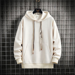 Nueva sudadera con capucha informal para hombre, de primavera y otoño, con capucha, manga larga, color sólido, suave, holgada y cómoda. - Product Image 5