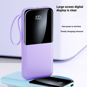 OEM/ODM 20W + PD 22,5 W 10000mAh Power Bank Tipo C Cargador de teléfono portátil Batería Power Bank con 2 cables de carga rápida - Product Image 5