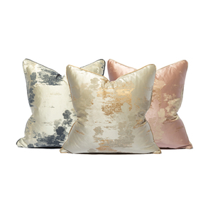 Light Luxury <b>Square</b> for Champagne Gold Cushion Cover High-Precision Jacquard Decorative Pillowcase <b>Set</b> - Product Image 2