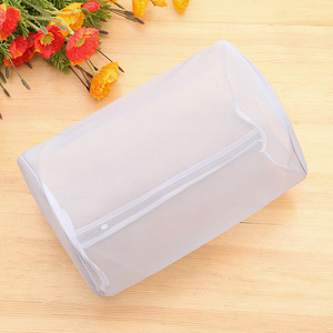 Ensemble de sacs à linge gris en maille fine, 5 pièces, avec fermeture éclair, organisateur de vêtements rectangulaire pour la salle de bain - Product Image 5