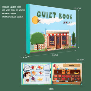 Couverture rigide bébé autocollant <span class=keywords><strong>livre</strong></span> puzzle jouets enfant éducation précoce véhicule <span class=keywords><strong>jungle</strong></span> jeux <span class=keywords><strong>livre</strong></span> calme - Product Image 3