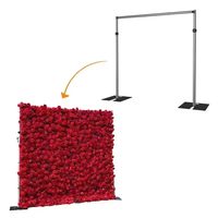 Portable réglable tuyau et drapé toile de fond support Kit fête de mariage vacances décoration murale fournitures