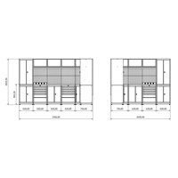 Sistema de armario de herramientas modular para garajes mecánicos Banco de trabajo de acero grande Combinación personalizable