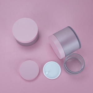 Hot Selling Empty Cosmetic Containers 2oz 4oz 8oz 10oz 16oz 250ml 500ml Thick Wall Hard Frosted Clear PET <b>Plastic</b> Cream <b>Jar</b> - Product Image 2