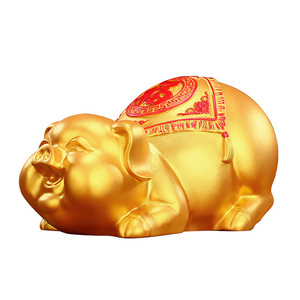 Hucha de latón con forma de cerdo, caja de dinero de metal, regalo decorativo para el hogar, oficina, escritorio - Product Image 5