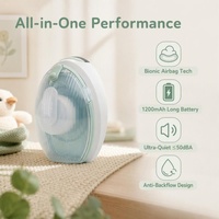 Tire-lait électrique portable individuel, mains libres, semi-allongé, aspiration 180 ml, sans BPA, débit variable
