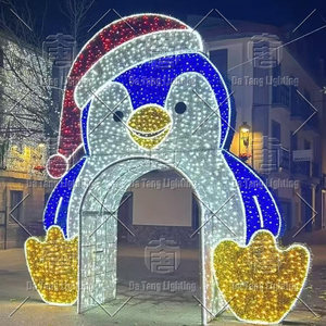 Large Christmas Light Arch for Outdoor Shopping Plazas Parks Resorts City Streets and Seasonal Entrance Displays - Product Image 6
