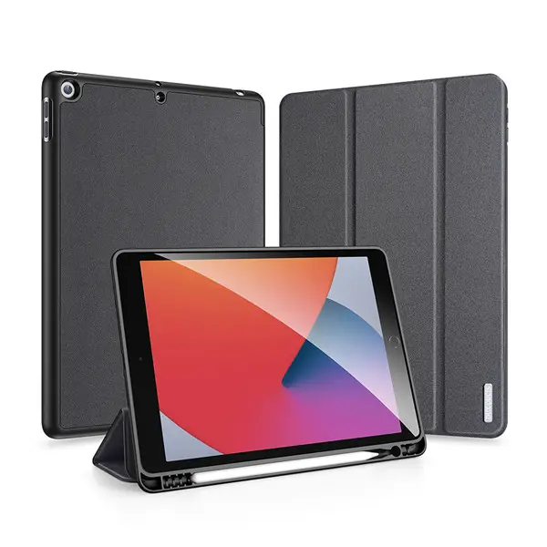 High Quality Tablet Covers For iPad 7 8 10.2 With Apple Pencil Holder Auto Sleep Wake Ipad Case