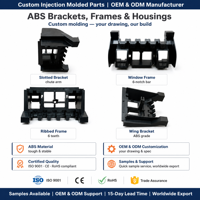 Supports et cadres moulés par injection plastique personnalisés avec rainures pour pièces d'appareils électroménagers Fabricant OEM ODM