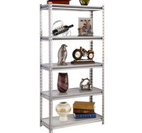 Étagère de rangement autoportante pour douche, présentoir sans boulons, étagère en acier pour entrepôt, étagère d'angle sans boulons, étagère de stockage empilable sans boulons