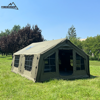 Tente gonflable quatre saisons pour 3-4 personnes, abri dôme imperméable coupe-vent pour le camping et la randonnée
