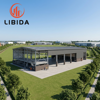 Entrepôt préfabriqué en structure acier moderne à faible coût en Chine, solutions de construction d'ateliers industriels préfabriqués sur mesure