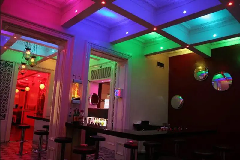 Della miscela di Colori Che Cambiano E27 E14 GU10 Il Riflettore di rgb ha condotto la luce del punto di 3W Discoteca luci led spot luci