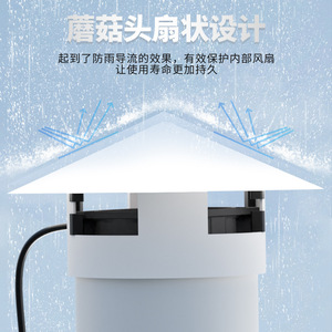 Ventilador de Extracción Solar de 10W 12V para Exteriores, Ventilador de Techo con Panel Solar para Uso en Baños Rurales y Vehículos - Product Image 4
