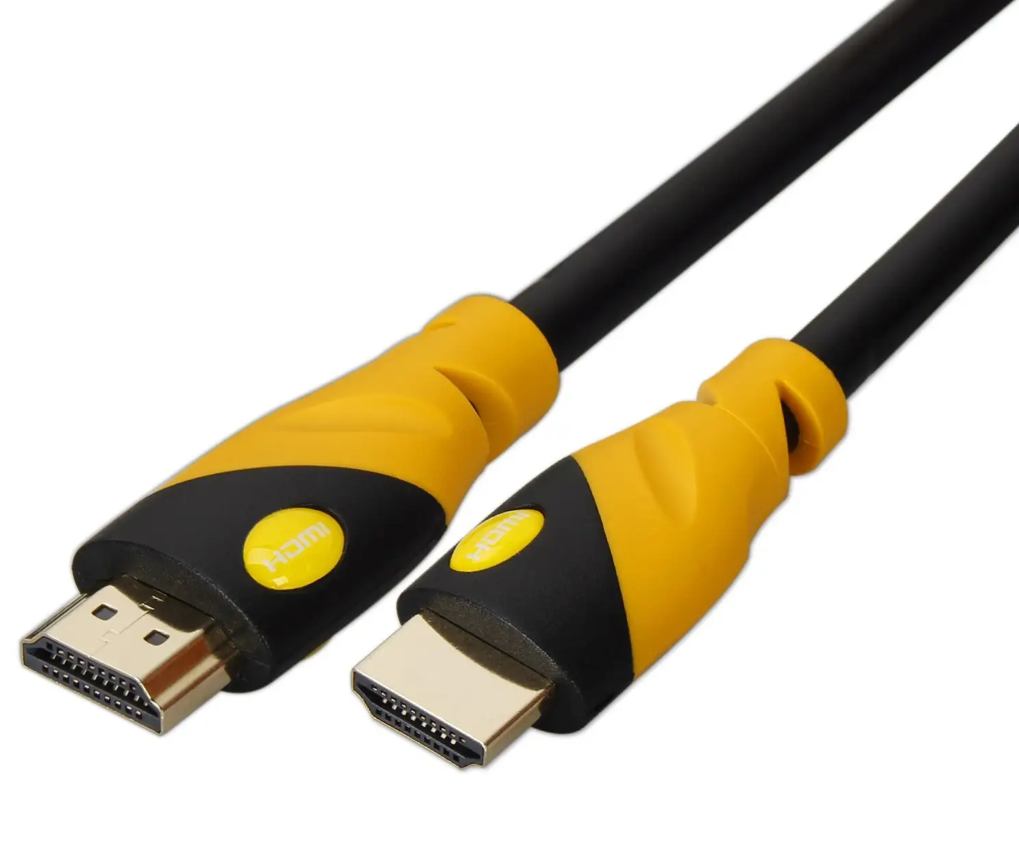 Lijie Hot Sell High Speed gelb HDMI Version 1.4 14 Version 2.0 Kabel 3D 4K UHD 18 Gbit/s Ultra schlankes HDMI HDR Gold HDMI Kabel