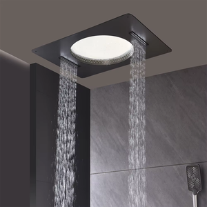 Lusso In-Wall Display digitale <span class=keywords><strong>doccia</strong></span> sistema pioggia miscelatore In ottone rubinetto Set di getto di massaggio pausa Spray modelli per <span class=keywords><strong>vasca</strong></span> <span class=keywords><strong>da</strong></span> <span class=keywords><strong>bagno</strong></span> <span class=keywords><strong>doccia</strong></span> - Product Image 3