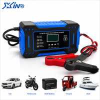 Chargeur de batterie de voiture 12V 6A direct fabricant, multi-prises, personnalisable OEM ODM, adaptateur de chargeur de batterie intelligent à réparation par impulsions