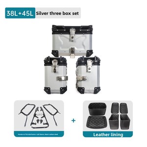 Support de rangement arrière à trois boîtes <span class=keywords><strong>en</strong></span> alliage d'aluminium à dégagement rapide pour NC750, capacité 38L, pour voyages tout-terrain et <span class=keywords><strong>moto</strong></span> - Product Image 2