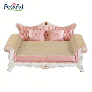 Wholesale Luxury Cat Scratcher <strong>Bed</strong>, Modern Large Kitten Lounger for Cats,Pink Cute Corrugated Cardboard Cat Sofa Scratcher - Product Image 4