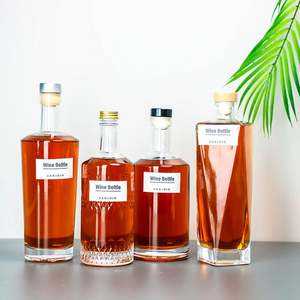 Bouteilles de <span class=keywords><strong>liqueur</strong></span> rectangulaires givrées de 500 ml et 750 ml pour brandy, vodka et tequila – Vente en gros - Product Image 4