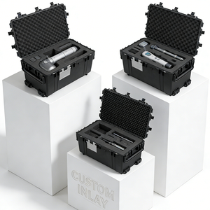 Ningbo fabrika büyük boy sert PP plastik enjeksiyon ekipmanları koruyucu taşıma taşıma uçuş ile tekerlekli çanta tekerlek - Product Image 5