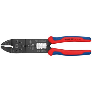 Pince à sertir Knipex 97 22 240, outil de dénudage et de coupe de fils pour travaux électriques - Product Image 1