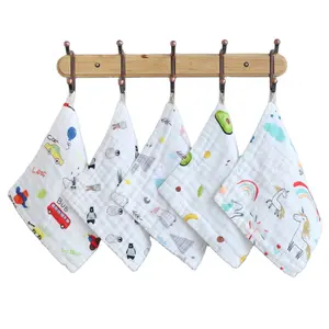 Wholesale Custom Baby Face Towel Face Hand Towel Skin Friendly Baby Washcloths Soft Cotton Towels