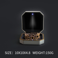 Meimei — boîte à bagues avec peinture à LED, boîte à bijoux de luxe, avec LOGO personnalisé
