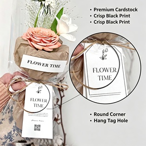 Etiquetas Colgantes Flower Time, Etiquetas de Cartón, Impresión Digital, Papel de Arte, Paquete al por Mayor - Product Image 3