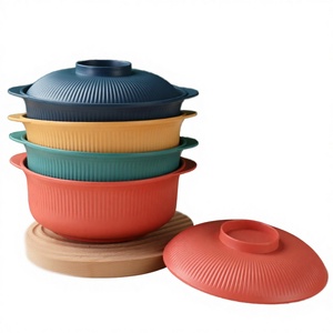 Service de vaisselle jetable Younis en plastique PP moderne de haute qualité, motif rayé fruits, personnalisable, en stock pour dortoirs étudiants - Product Image 2