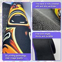 Tapis de jeu durable à bords fins, lavable en machine, grand tapis pour salle de jeux